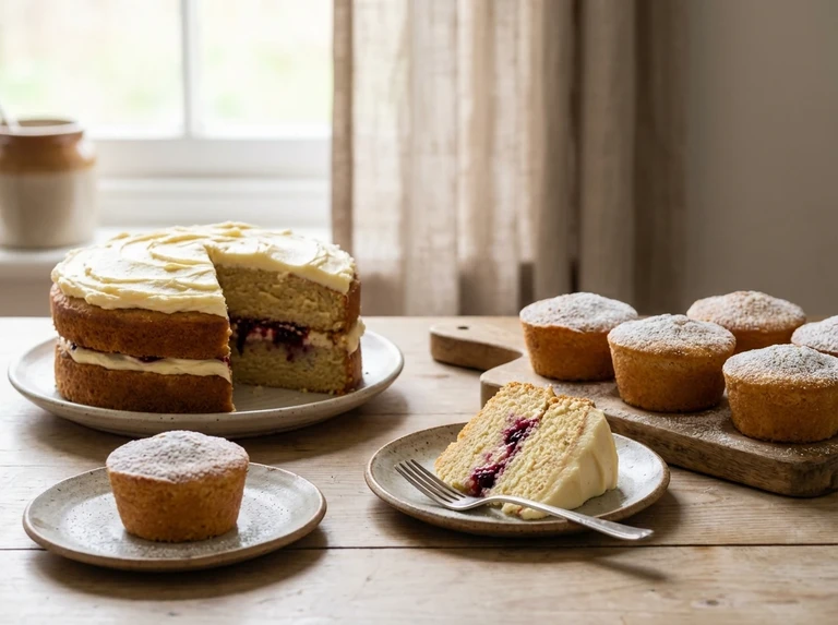 GRAFTON CAKE. LAYERS AND SMALL CAKES