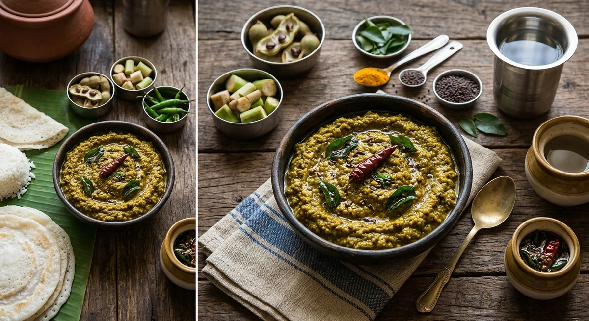 GREEN TAMARIND AND PLANTAIN ROOT CHATNEY