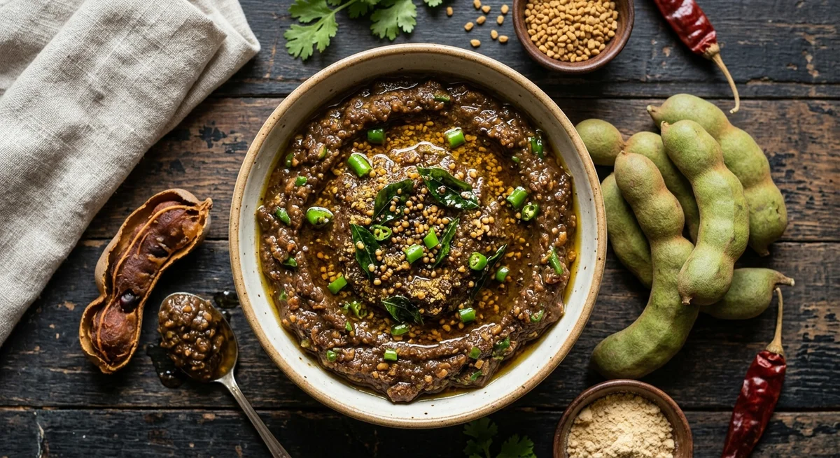 Green Tamarind or Pooliumkai Chatney