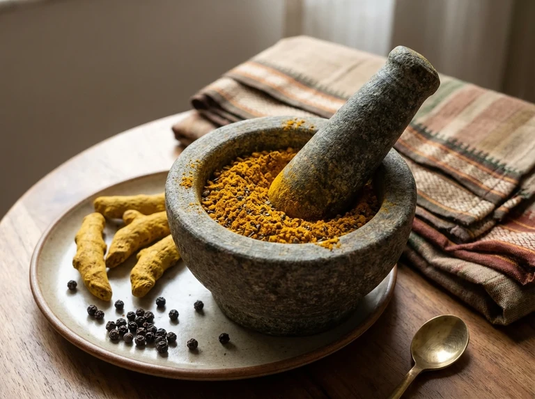 Ground Turmeric and Pepper