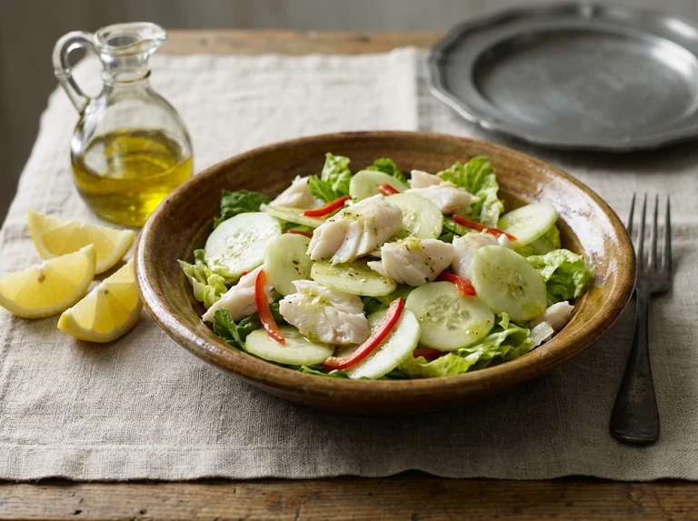 Halibut-and-Cucumber Salad