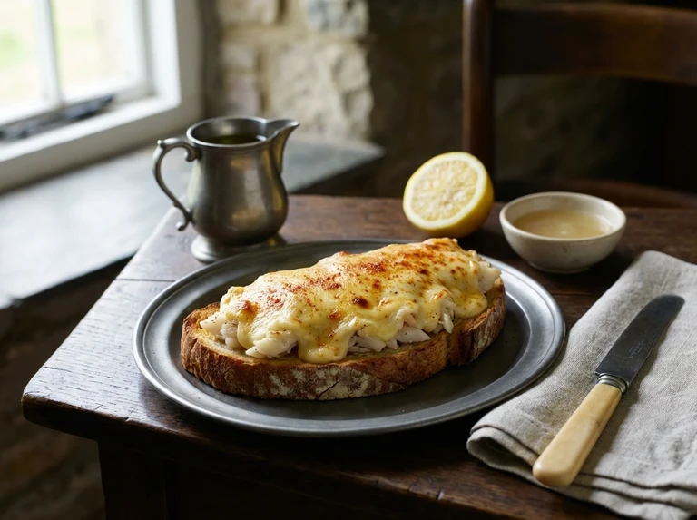 Halibut Rarebit