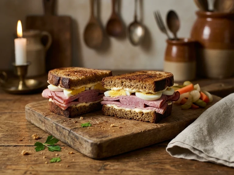Ham-and-Egg Sandwiches