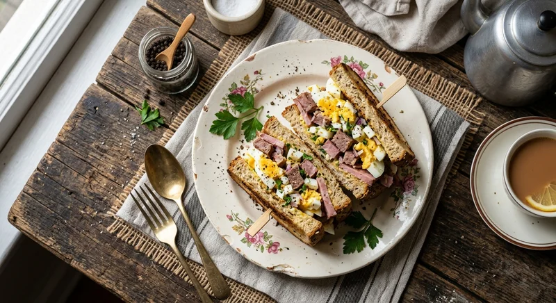 Hard Boiled Egg Sandwiches