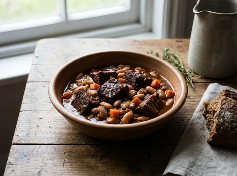 HARICOT BEANS AND BEEF