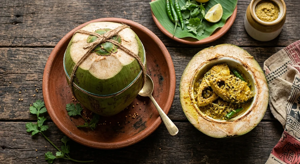 HILSA FISH with COCOA-NUT