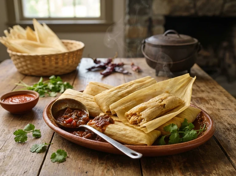 HOME-MADE CHICKEN TAMALES