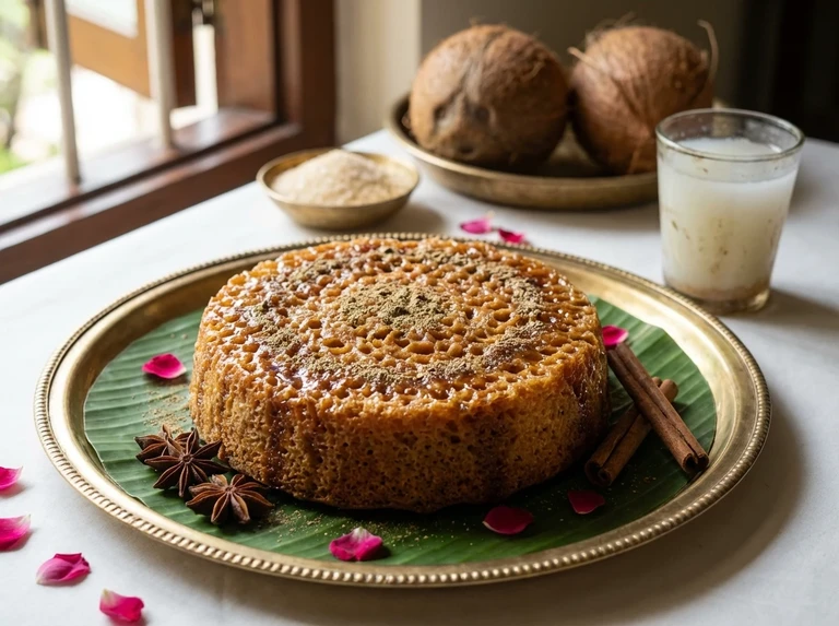 Honeycomb Christmas Cake