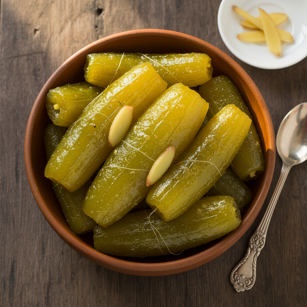 Candied Pulwal (Pointed Gourd Candy)