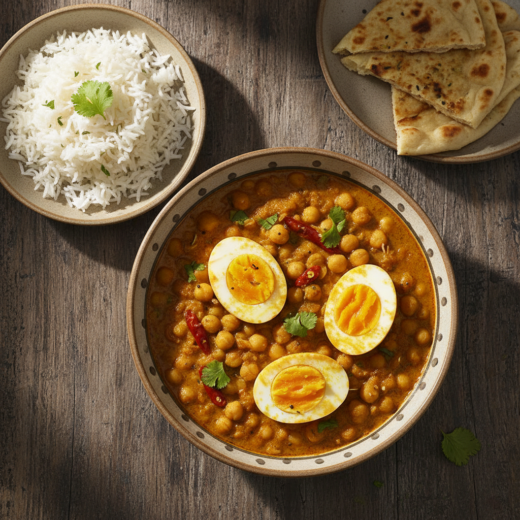 Egg Curry with Chana Dal
