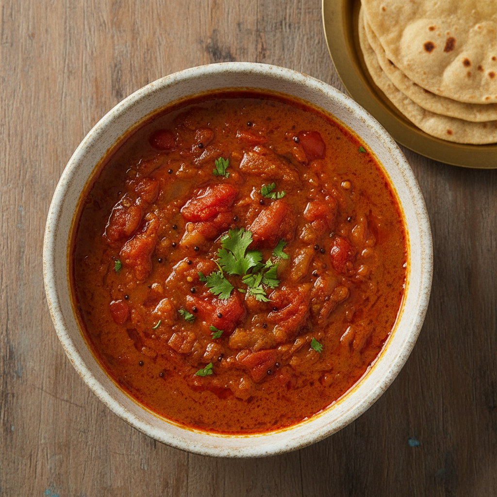 Plain Tomato Chahkee (Tomato Curry)