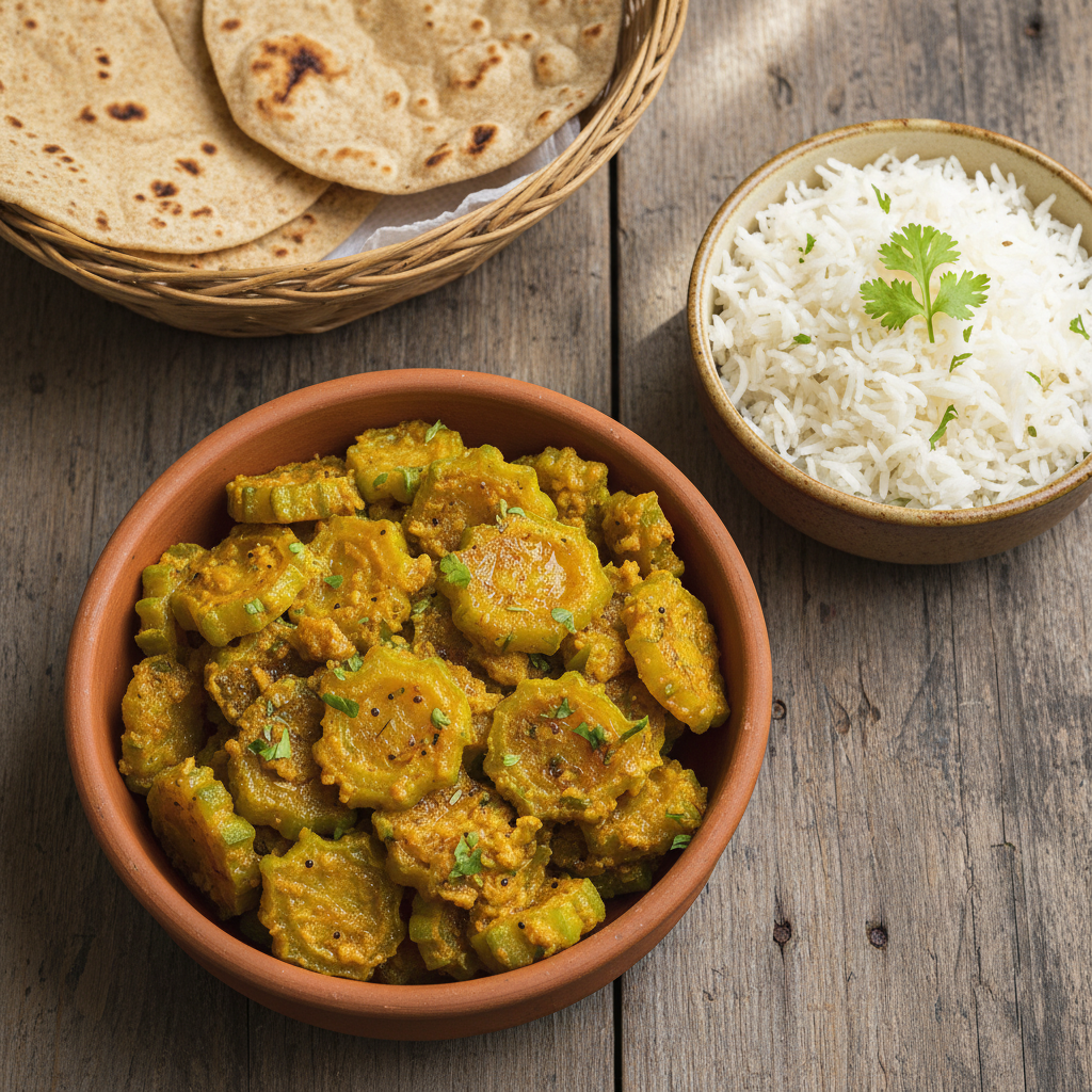 Pulwal Bhahjee (Pointed Gourd Curry)