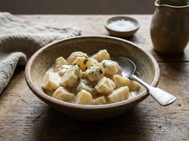 Jerusalem Artichoke in Cream Sauce