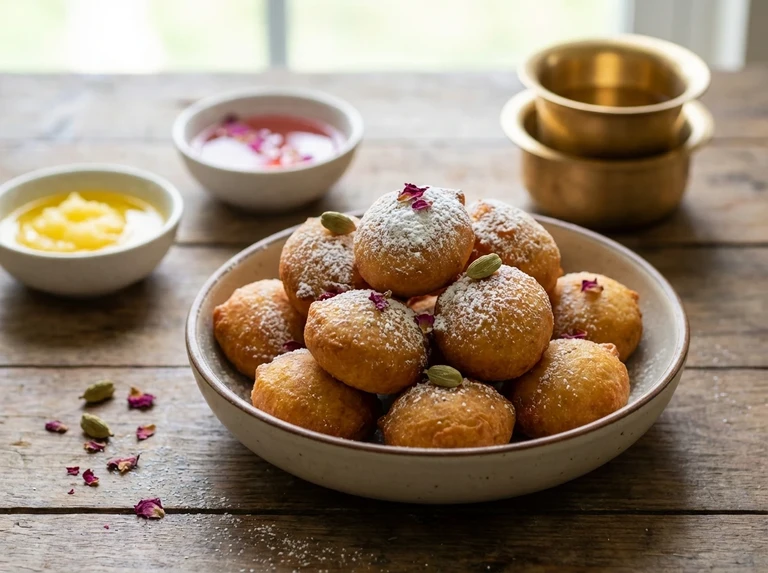 Karkariya (Sweet Fermented Fritters)