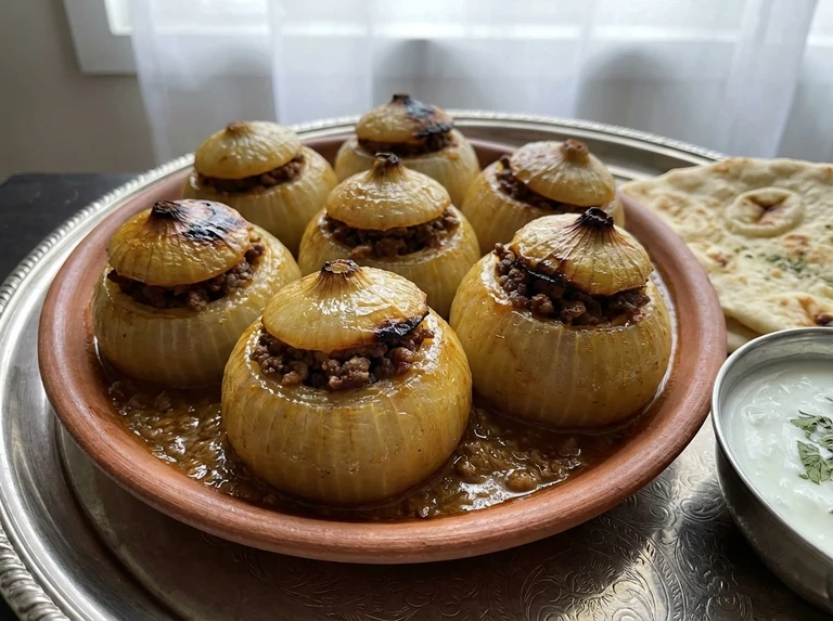 Keema Stuffed Onions
