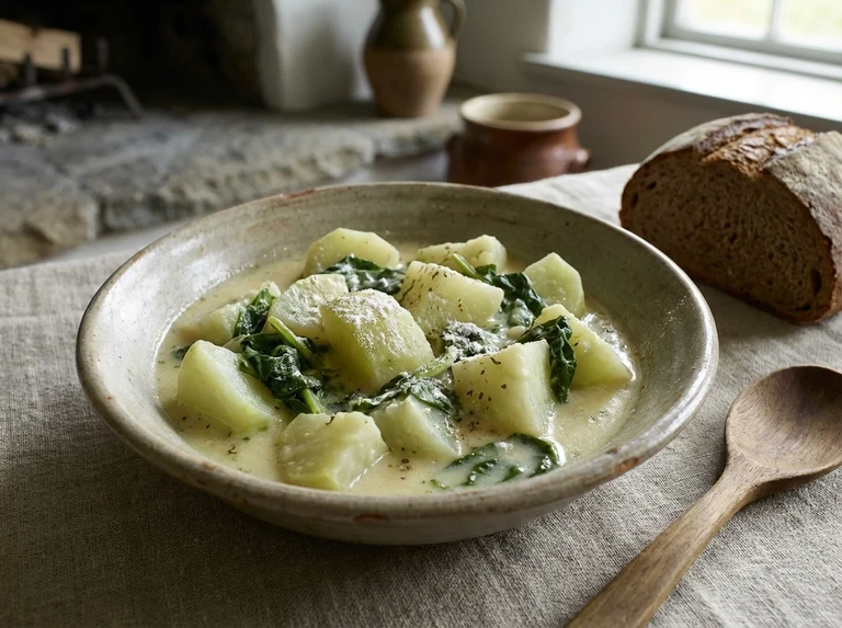 Kohlrabi with Greens