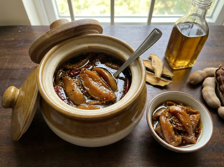 Kusandi Barmah (Spiced Mango Pickle)