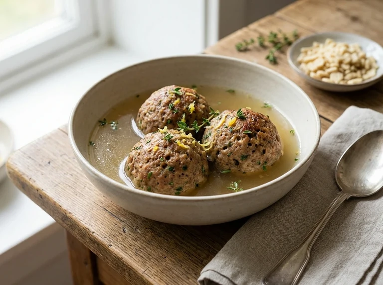 LEBERKNADEL (CALF LIVER DUMPLINGS)