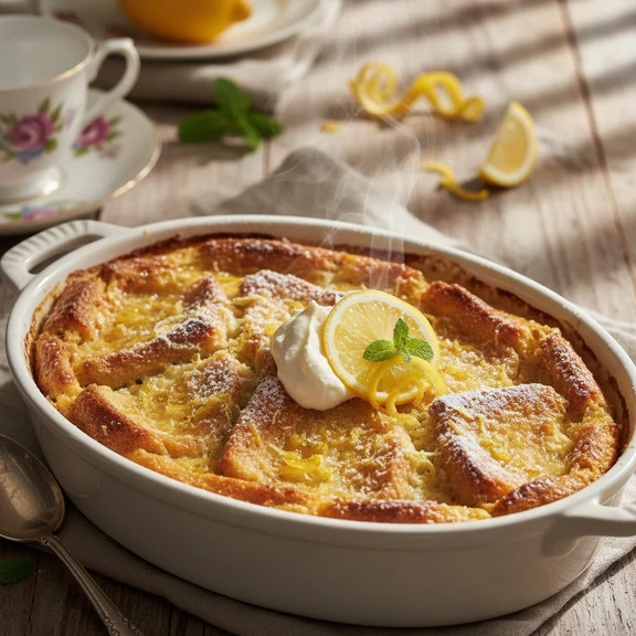 Lemon Bread Pudding