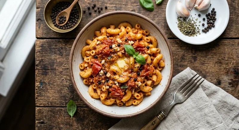 Maccaroni with Tomato Purée