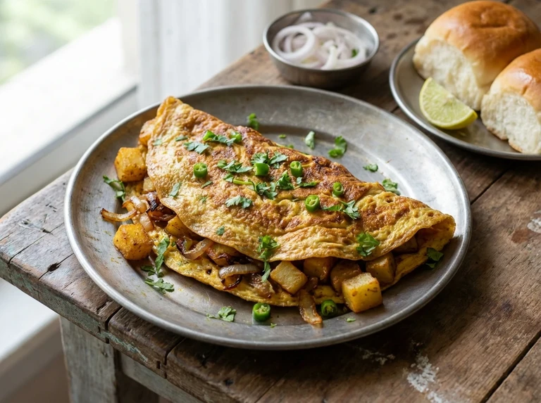 Masala Egg Polo (Spiced Parsi Omelet)