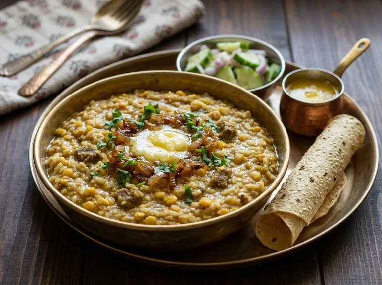 Masoor or Moong Dal Khichdi