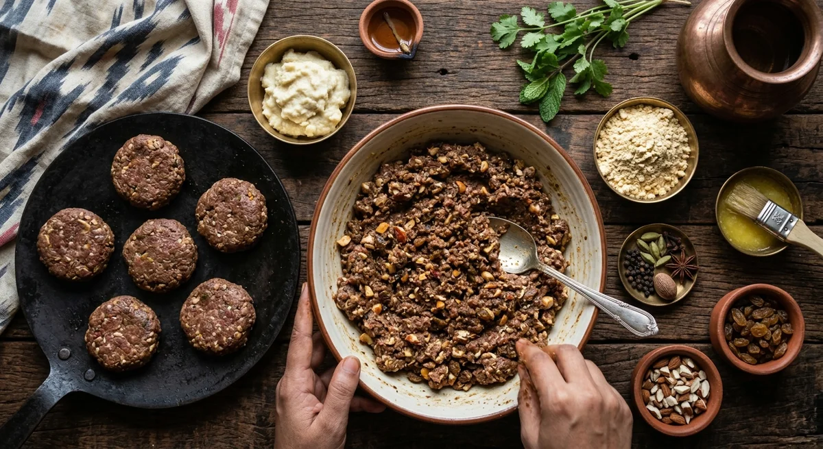 MEAT KABAB with CONDENSED MILK