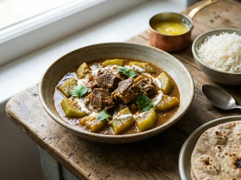 Meat or Chicken with Bottle Gourd