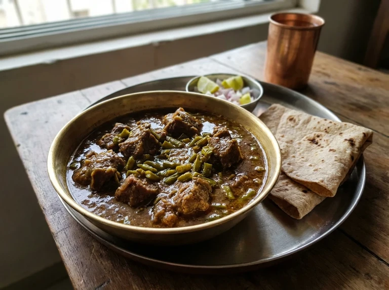 Meat or Chicken with Cowpea Pods