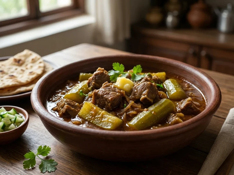 Meat or Chicken with Cucumber