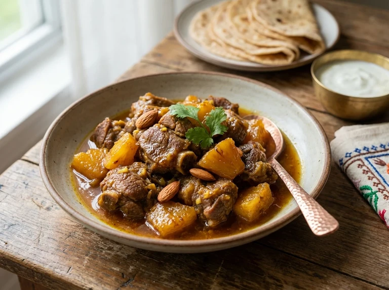 Meat or Chicken with Pineapple