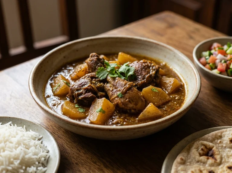 Meat or Chicken with Turnips