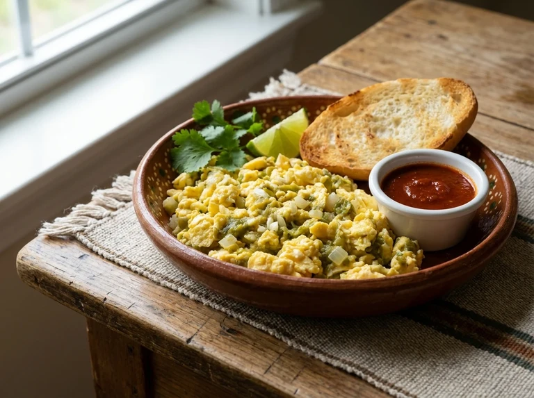 Mexican Scrambled Eggs in Chile