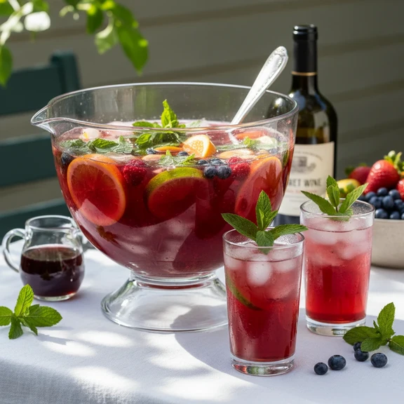 Mint and Fruit Punch