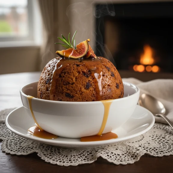 Modern Fig Pudding