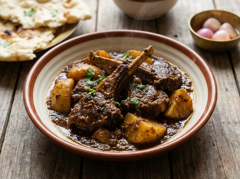 Mutton Chops with Potatoes (Chap Patetana)
