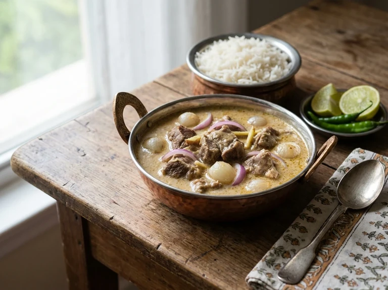 Mutton or Chicken in Coconut Milk