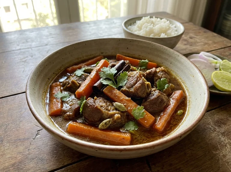 Mutton or Chicken with Carrots