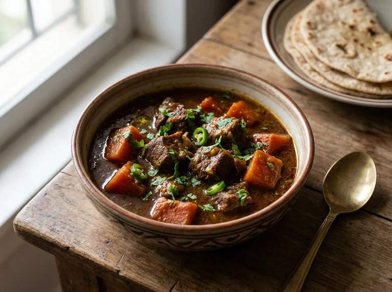 Mutton or Chicken with Red Pumpkin
