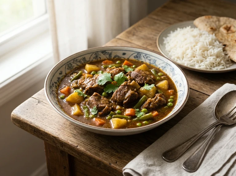 Mutton or Chicken with Special Vegetables