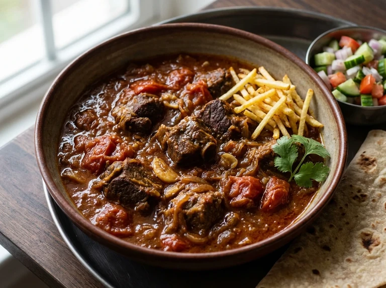 Mutton or Chicken with Tomatoes