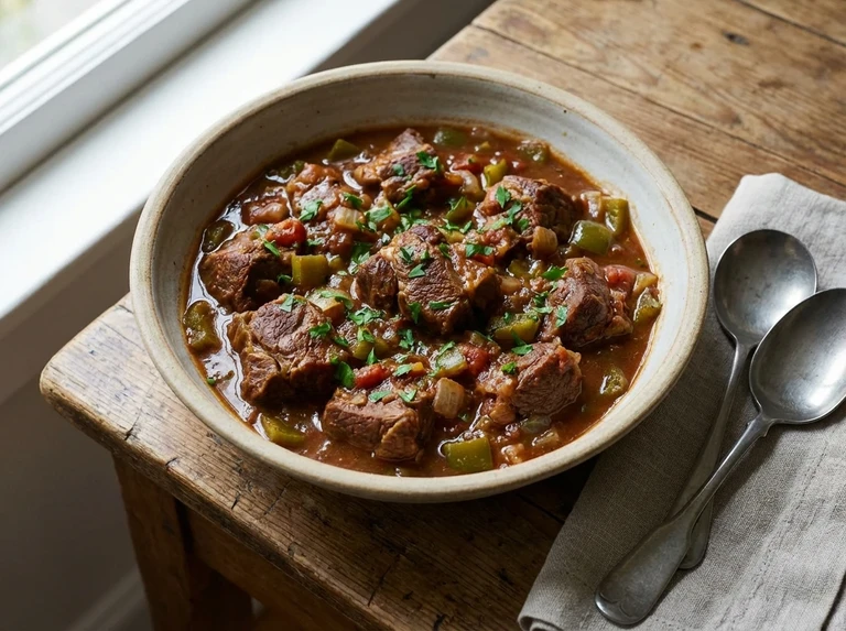 Mutton Rechauffé (Creole Style)
