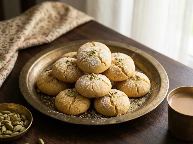 Nankhatai (Indian Shortbread Cookies)