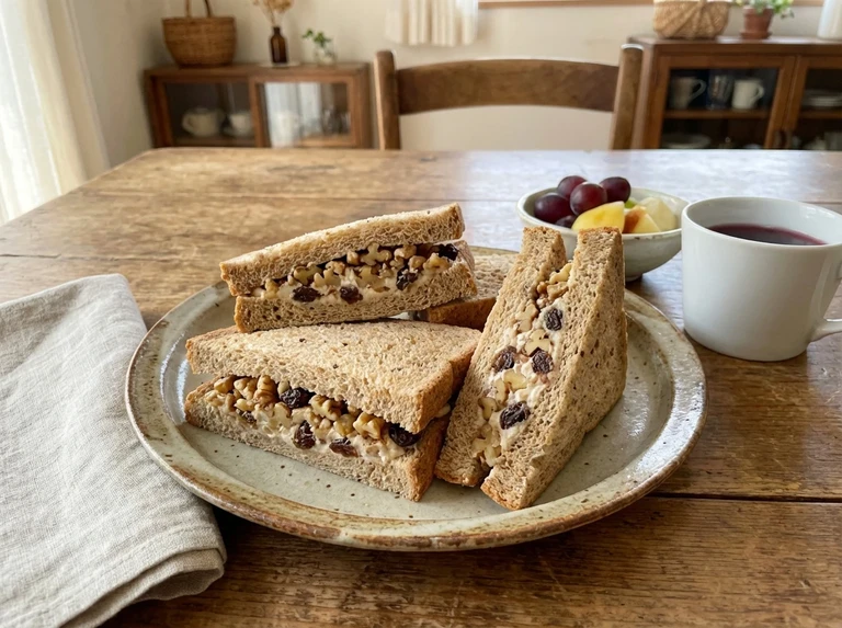 NUT AND RAISIN SANDWICHES