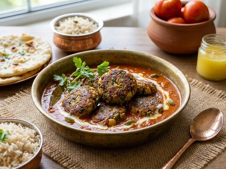 Okra Kebabs in Tomato Gravy
