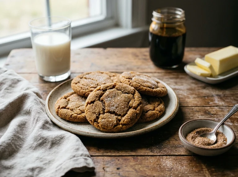OLD-FASHIONED MOLASSES COOKIES