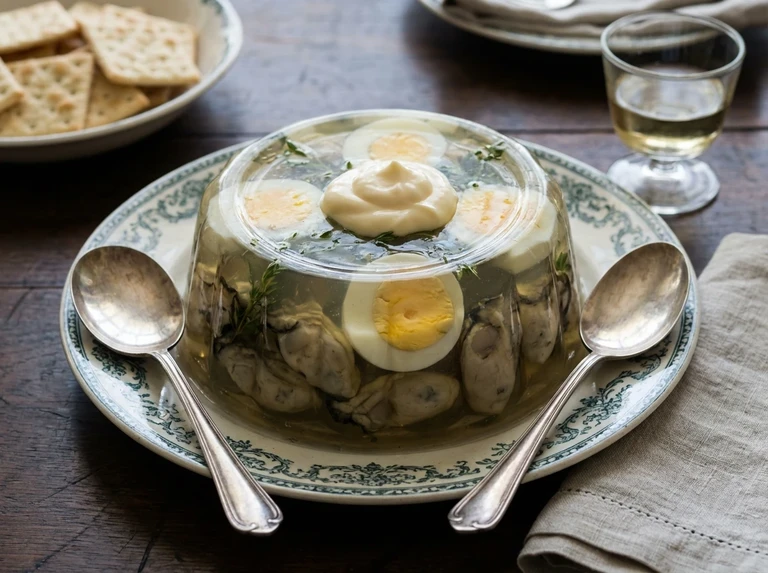 Oysters in Aspic Jelly