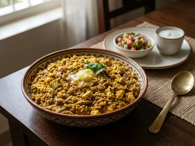 Paneer and Egg Khichdi