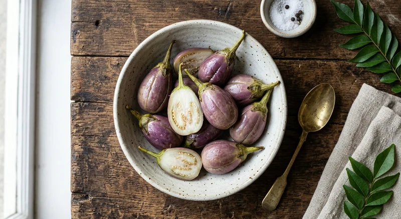 Parboiled Brinjals (partial recipe)