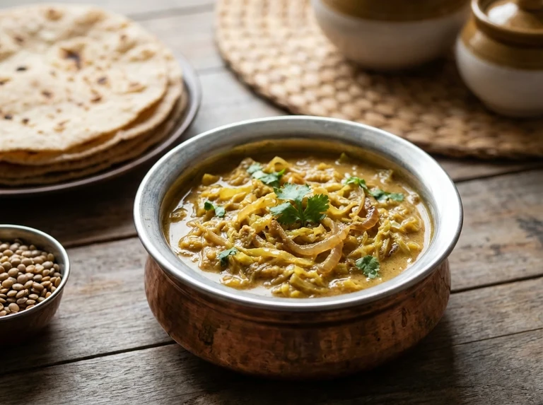 Parsi Cabbage or Cauliflower Curry